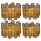 Amber Tronchi Murano Glass Sconces by Toni Zuccheri, Set of 4, Image 1