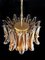 Lampadari a forma di petalo in vetro di Murano ambrato, Italia, set di 2, Immagine 8