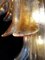 Lampadari a forma di petalo in vetro di Murano ambrato, Italia, set di 2, Immagine 13