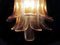 Lampadari a forma di petalo in vetro di Murano ambrato, Italia, set di 2, Immagine 11