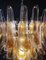 Italian Amber Murano Glass Petal Chandelier, Image 4