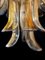 Lampadari a forma di petalo in vetro di Murano ambrato, Italia, set di 2, Immagine 7