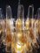 Lampadari a forma di petalo in vetro di Murano ambrato, Italia, set di 2, Immagine 4