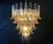 Lampadari a forma di petalo in vetro di Murano ambrato, Italia, set di 2, Immagine 6