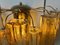 Applique Tronchi in vetro di Murano ambrato di Toni Zuccheri, set di 2, Immagine 9