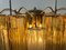 Applique Tronchi in vetro di Murano ambrato di Toni Zuccheri, set di 2, Immagine 4