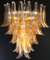 Lámpara de araña italiana de cristal de Murano, Imagen 7