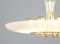 Large Mid-Century Brass and Glass Ceiling Light, 1960s 5