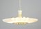 Large Mid-Century Brass and Glass Ceiling Light, 1960s, Image 2