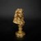 19th Century Gilded Bronze Molière Bust on Stand 3