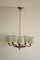 Lámpara de araña modelo 1374 de latón y metacrilato atribuida a Paavo Tynell para Taito OY, años 30, Imagen 5