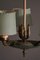 Lámpara de araña modelo 1374 de latón y metacrilato atribuida a Paavo Tynell para Taito OY, años 30, Imagen 6