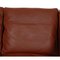 Two-Seater 2208 Sofa in Brown Leather by Børge Mogensen, 1980s 7