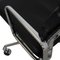 Sedia da ufficio EA-219 Softpad in pelle nera di Charles Eames, Immagine 9