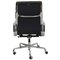 EA-219 Softpad Office Chair in Black Leather by Charles Eames, Image 3