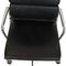 EA-219 Softpad Office Chair in Black Leather by Charles Eames 6