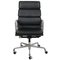 EA-219 Softpad Office Chair in Black Leather by Charles Eames 1