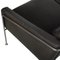 Drei-Sitzer 3303 Sofa aus patiniertem schwarzem Anilinleder von Arne Jacobsen, 1980er 14