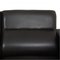 Three-Seater 3303 Sofa in Patinated Black Aniline Leather by Arne Jacobsen, 1980s 8