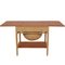 Sewing Table in Teak and Oak by Hans Wegner, 1960s, Image 2