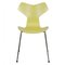 Vintage Yellow Grand Prix Chairs by Arne Jacobsen, Set of 6, Image 2