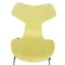 Gelbe Vintage Grand Prix Stühle von Arne Jacobsen, 6 . Set 5