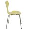 Vintage Yellow Grand Prix Chairs by Arne Jacobsen, Set of 6, Image 3