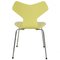 Vintage Yellow Grand Prix Chairs by Arne Jacobsen, Set of 6, Image 4
