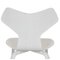 White Grandprix Chairs by Arne Jacobsen, Set of 3 4