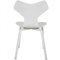 Chaises Grandprix Blanches par Arne Jacobsen, Set de 3 19