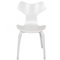 Sedie Grandprix bianche di Arne Jacobsen, set di 3, Immagine 2