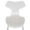 Chaises Grandprix Blanches par Arne Jacobsen, Set de 3 10