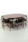 Dunvegan Table with Chairs by Tom Robertson for McIntosh, Set of 7 2