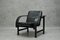 Vintage Black Arc Armchair, Image 1