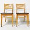 Vintage Danish Dining Chairs in Black Skai, Set of 2, Image 14