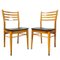 Vintage Danish Dining Chairs in Black Skai, Set of 2 11