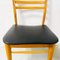 Dänische Vintage Esszimmerstühle aus schwarzem Skai, 2er Set 20
