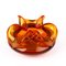 Venetian Amber Murano Glass Bowl 3