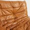 Cognac Leather Togo Corner Sofa by Michel Ducaroy for Ligne Roset, 1980s, Image 10