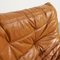 Cognac Leather Togo Corner Sofa by Michel Ducaroy for Ligne Roset, 1980s 11