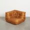 Cognac Leather Togo Corner Sofa by Michel Ducaroy for Ligne Roset, 1980s 5