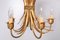 Lámparas de araña en forma de gavilla de trigo de latón dorado, años 70. Juego de 2, Imagen 9