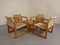 Diana Pine Wood Armchairs & Table by Karin Mobring for Ikea, 1970s, Set of 5 1