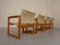 Poltrone e tavolo Diana in legno di pino di Karin Mobring per Ikea, anni '70, set di 5, Immagine 6