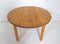 Round Pine Extendable Dining Table, 1970s 7