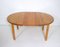 Round Pine Extendable Dining Table, 1970s 5