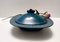 Vintage Italian Margherita Centerpiece in Blue Earthenware by A. Campi for Laveno, 1965, Image 2