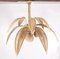 Palm Tree Ceiling Light in Rattan, 1990s, Set of 2, Image 1