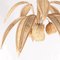 Palm Tree Ceiling Light in Rattan, 1990s, Set of 2, Image 4