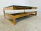 Vintage Two Tier 23kt Coffee Table from Belgo Chrom / Dewulf Selection, 1970s 7